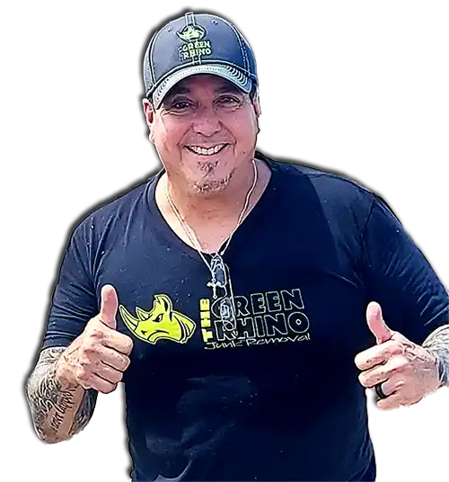 Im Roger the owner of The Green Rhino Junk Removal and Customer Service is our Priority!